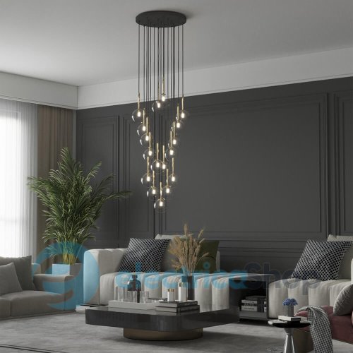 Подвесной светильник TK-Lighting NILOS BLACK/GOLD 17 5945