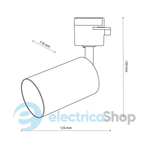 Трековый светильник TK-Lighting JET GU10 BLACK 6895