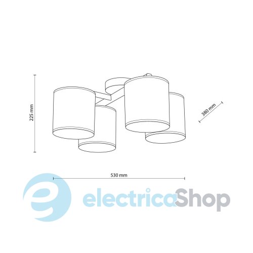 Потолочный светильник TK-Lighting DEVA NATURE 4 6866