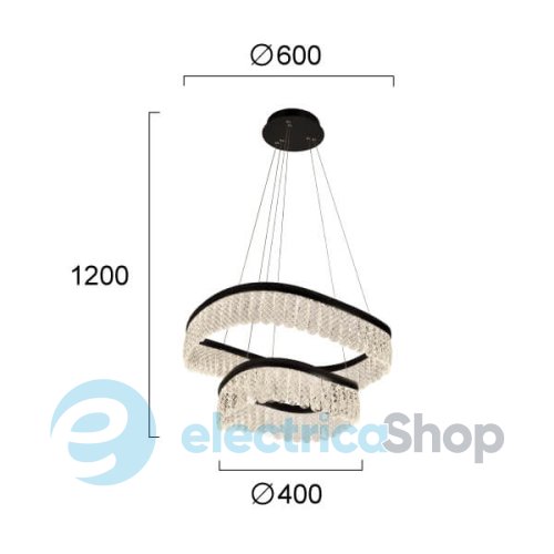 Люстра Viokef CRYSTAL 4291600