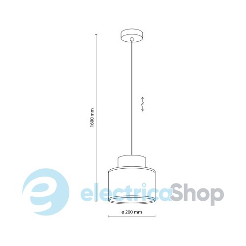 Подвесной светильник TK-Lighting DUO JUTA BROWN 1 3139