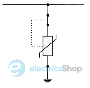 Ограничитель перенапряжения тип II, ETITEC A 280/10/FK-NO (10кА_8/20) ETI 2442801, с проколом изоляции с двух сторон, 10-95mm2