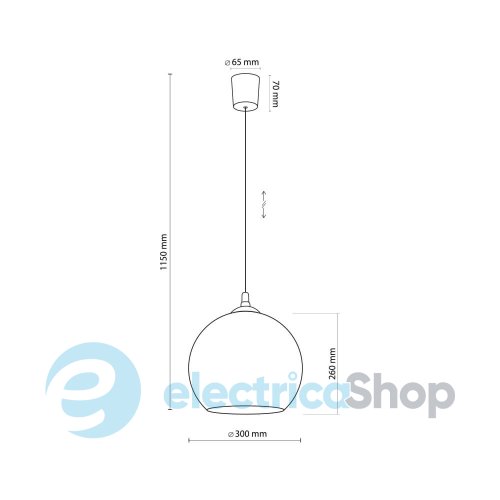Подвесной светильник TK-Lighting VENEZIA ГРАФІТ 5765