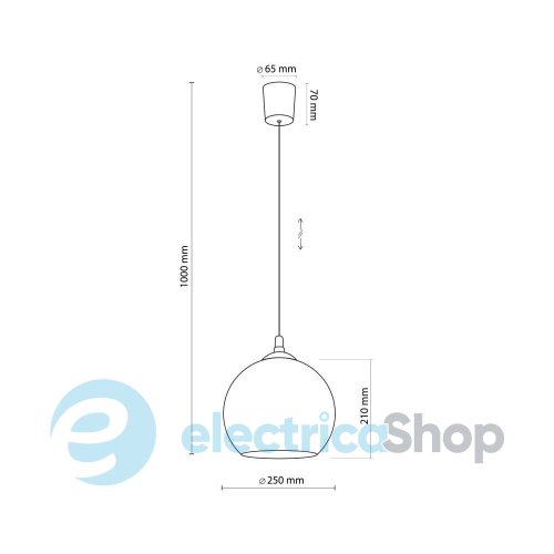 Подвесной светильник TK-Lighting VENEZIA МІДЬ 5741