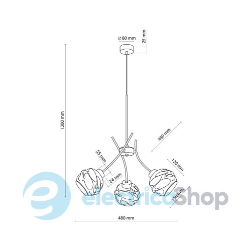 Подвесной светильник TK-Lighting ZULIA 3 5748