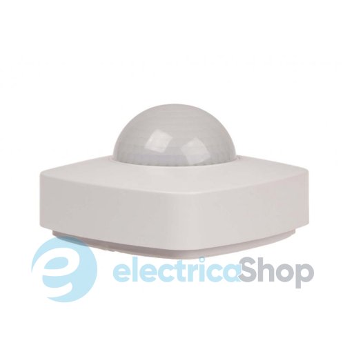 Датчик руху F&F DR-09-IP65, 230V/10А 360 гр. IP65 накладний, функція датчик присутності, білий
