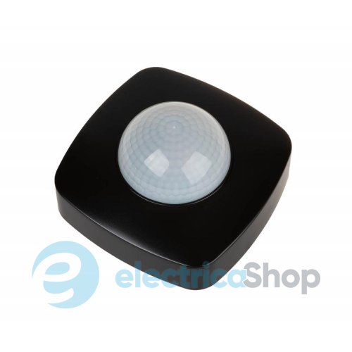 Датчик руху F&F DR-09B-IP65, 230V/10А 360 гр. IP65 накладний, функція датчик присутності, чорний