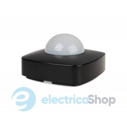 Датчик руху F&F DR-09B-IP65, 230V/10А 360 гр. IP65 накладний, функція датчик присутності, чорний