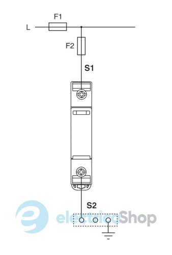 Обмежувач перенапруги тип I+II, ETITEC SM T12 300/12,5 (1+0, 1p, TNC) ETI 2440540