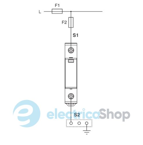 Обмежувач перенапруги тип III, ETITEC D T3 275/3 (1+0) 1p, RC ETI 2440418