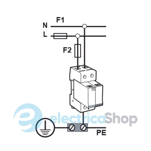 Обмежувач перенапруги тип I+II, ETITEC V T12 280/12,5 (1+1) ETI 2442903