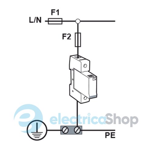 Обмежувач перенапруги тип I+II, ETITEC V T12 280/12,5 (1+0) RC ETI 2442910