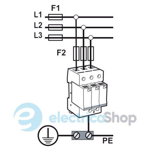 Ограничитель перенапряжения тип II, ETITEC V T2 255/20 (4+0) RC ETI 2442962