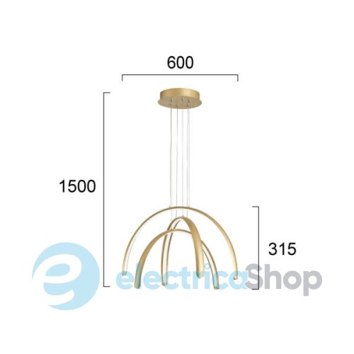 Люстра Viokef MEGAN 4303200