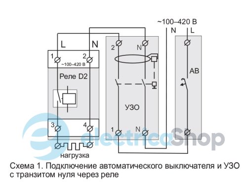 Реле напруги ZUBR 1-ф, 32 А D2-32 red