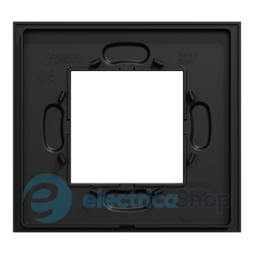 Рамка 1-постова Unica Deco Material NU600274, чорний папір