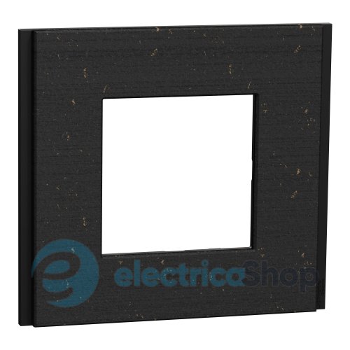 Рамка 1-постова Unica Deco Material NU600274, чорний папір