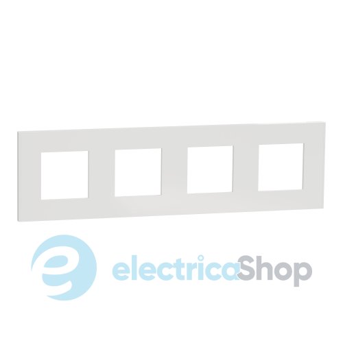 Рамка 4-постовая Unica Deco Essentials NU600818, белый