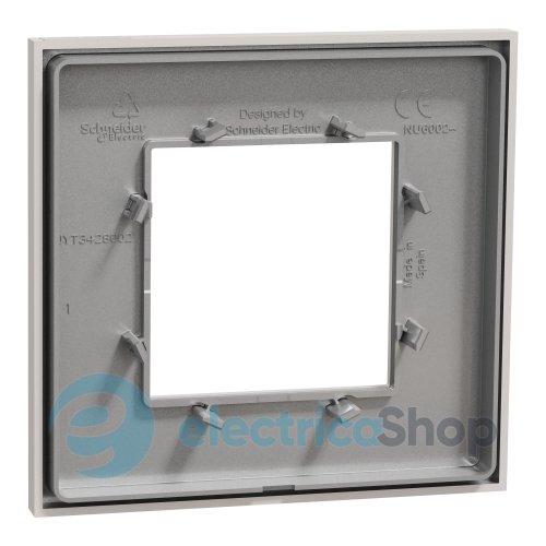 Рамка 1-постова Unica Deco Essentials NU600224, світло-сірий