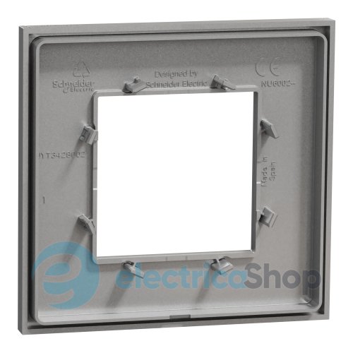 Рамка 1-постова Unica Deco Essentials NU600230, алюміній