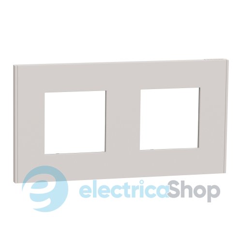 Рамка 2-постова Unica Deco Essentials NU600424, світло-сірий