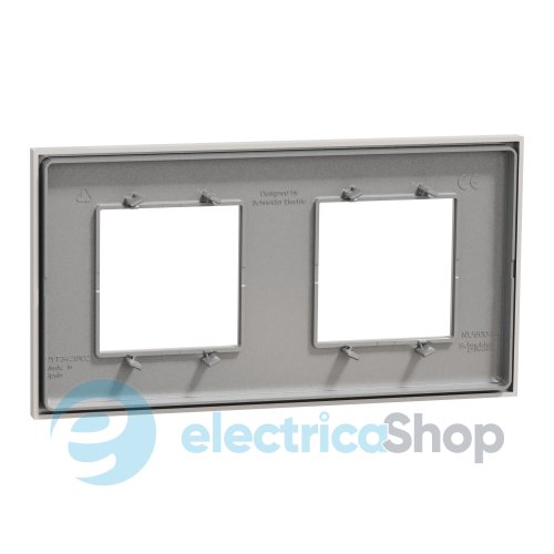 Рамка 2-постова Unica Deco Essentials NU600424, світло-сірий