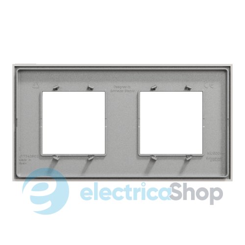 Рамка 2-постова Unica Deco Essentials NU600424, світло-сірий