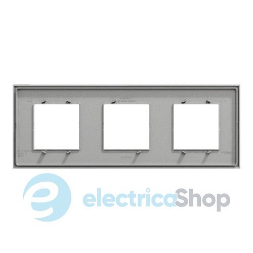 Рамка 3-постовая Unica Deco Essentials NU600630, алюминий