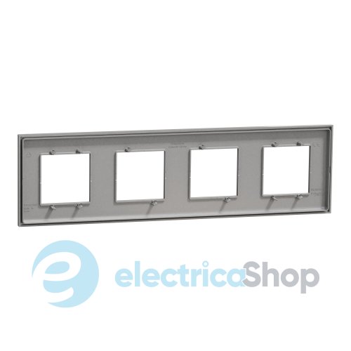 Рамка 4-постова Unica Deco Essentials NU600830, алюміній