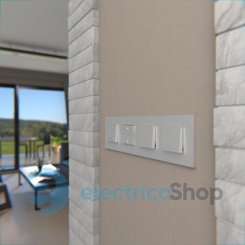 Рамка 4-постова Unica Deco Essentials NU600830, алюміній