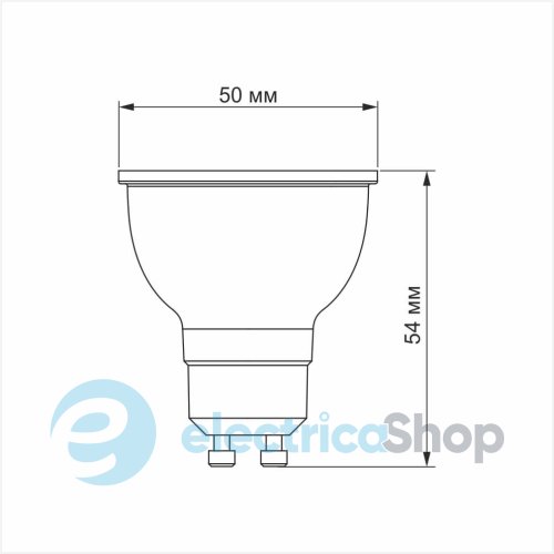 LED лампа VIDEX MR16еD 6W GU10 4100K диммерная