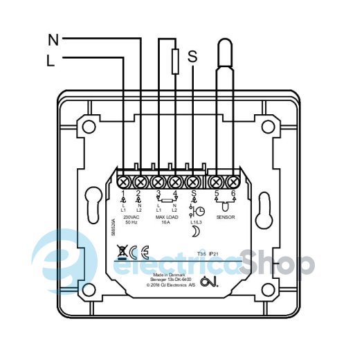 Термостат цифровий MTD3-1999-E6, OJ Electronics