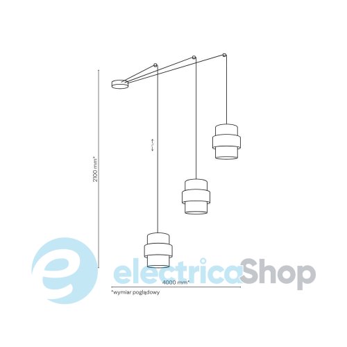 Подвесной светильник TK-Lighting CALISTO JUTA 3 5403