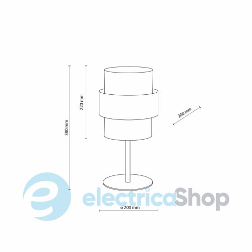 Настольная лампа TK-Lighting CALISTO JUTA 1 5404