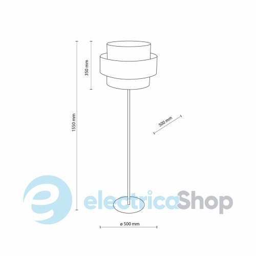 Торшер TK-Lighting CALISTO BLACK 1 (5896)