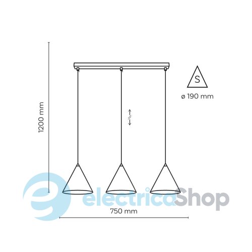 Подвесной светильник TK-Lighting CONO WHITE 3 S 10011