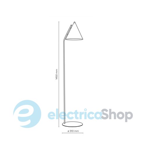 Торшер TK-Lighting CONO BLACK 1 (16010)