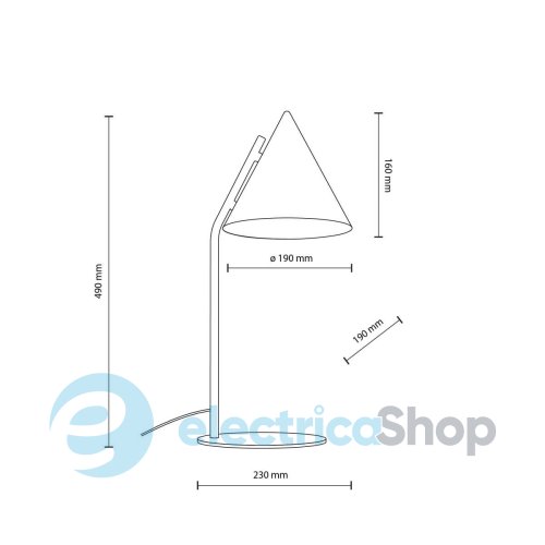 Настольная лампа TK-Lighting CONO BLACK 16009