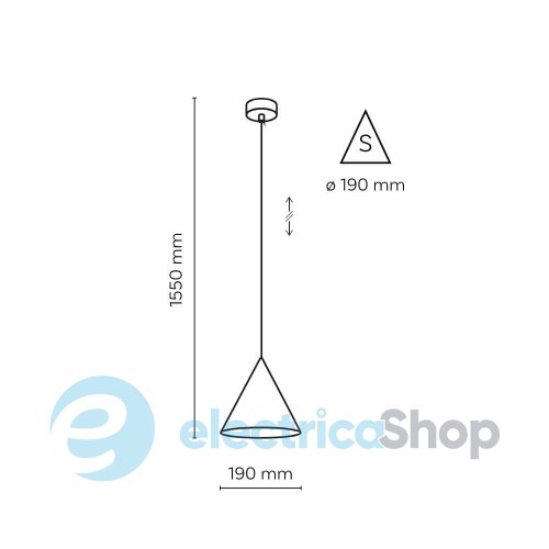 Подвесной светильник TK-Lighting CONO YELLOW 1 S 10077