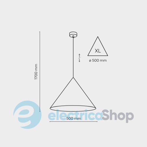 Подвесной светильник TK-Lighting CONO BROWN 1 XL 10062