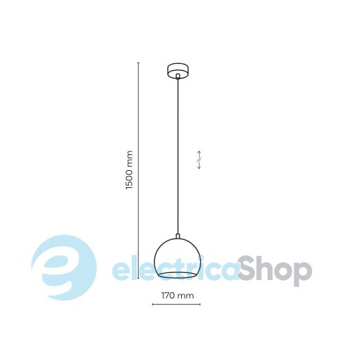 Підвісний світильник TK-Lighting ZOE BLACK 1 S 10167