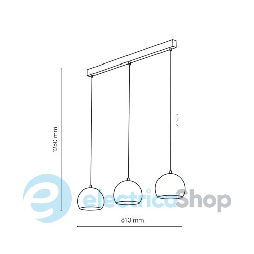 Подвесной светильник TK-Lighting ZOE BLACK 3 S 10169