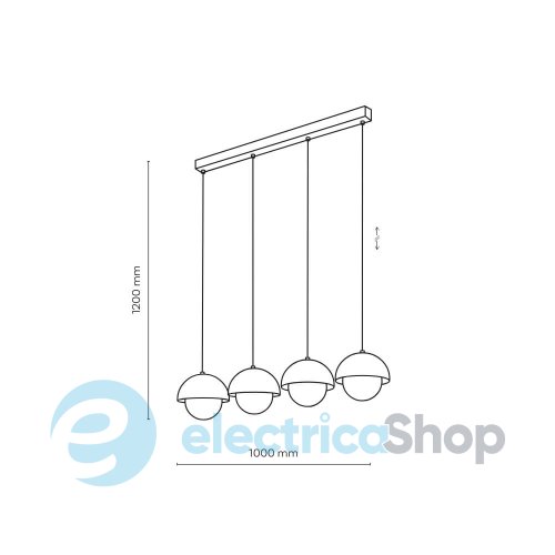 Подвесной светильник TK-Lighting BONO BEIGE 4 10213