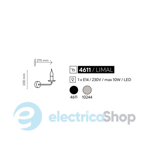 Бра TK-Lighting 10244 LIMAL 1