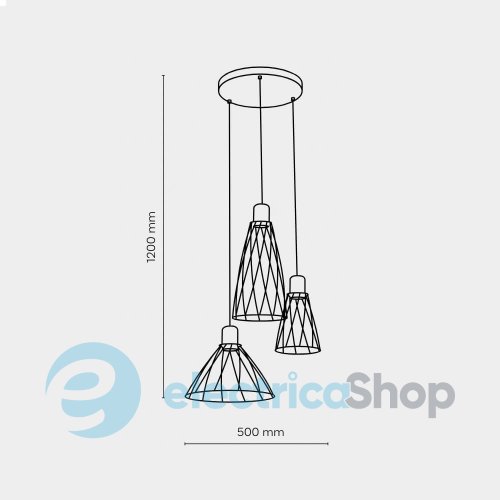 Подвесной светильник TK-Lighting MODESTO BLACK 3 10187