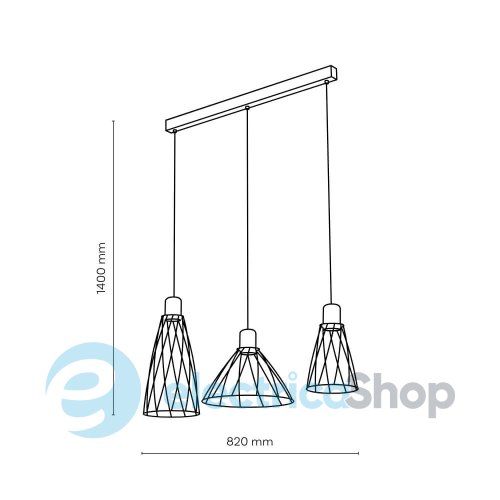 Подвесной светильник TK-Lighting MODESTO BLACK 3 10149