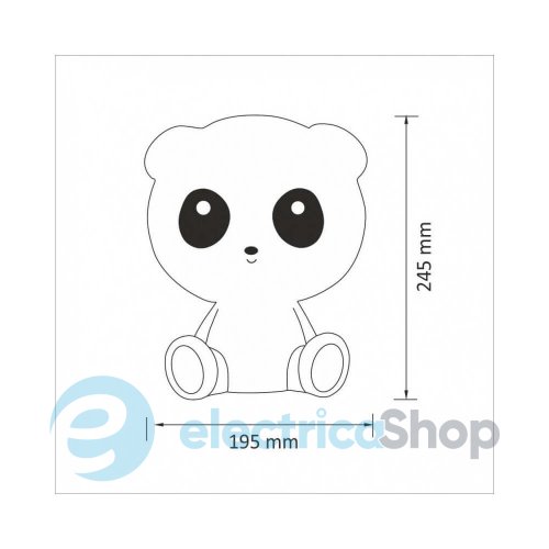 Точковий світильник Panda Led Goldlux 3000K 307651 BK
