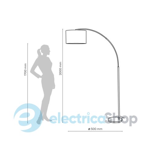 Торшер TK-Lighting ZENITH LINEN 1 (16023)