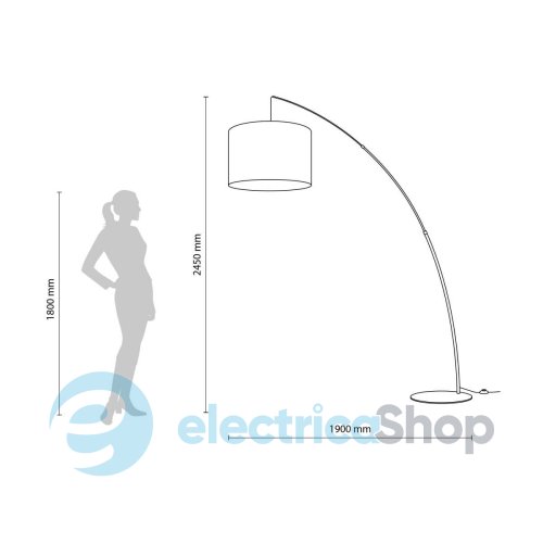 Торшер TK-Lighting MOBY BROWN (6097)