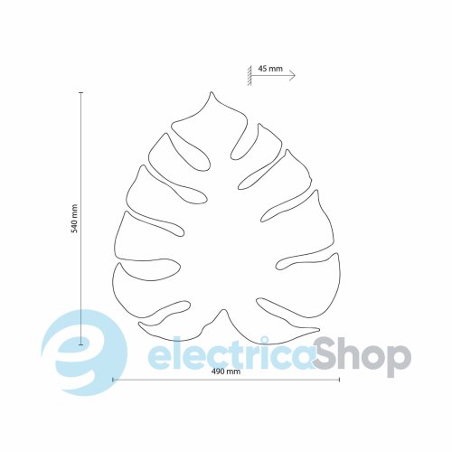 Настінний світильник TK-Lighting MONSTERA BROWN 5822